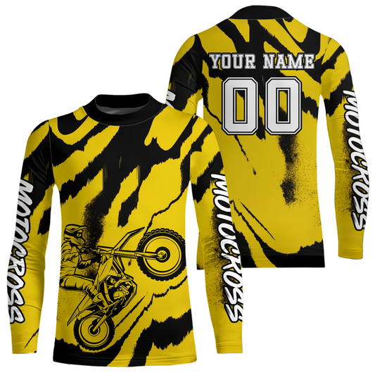 Yellow Motocross Jersey for Kid Women Men Custom Dirt Bike Shirts Moto Racing Shirt XM428