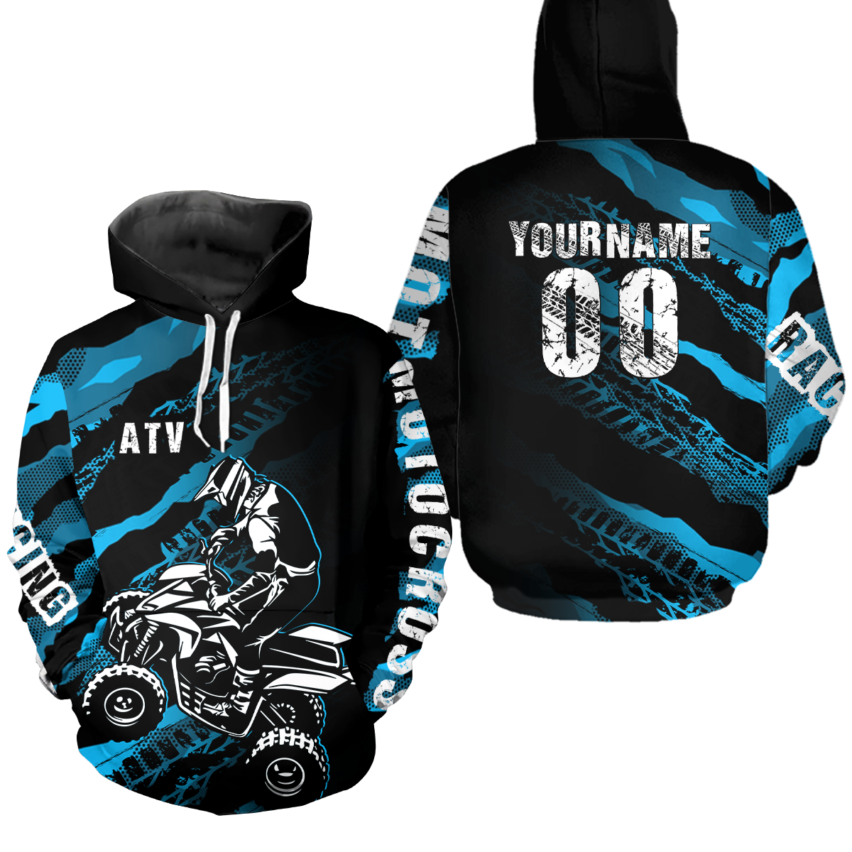 Personalized Racing Quad Bike Hoodie Kid Men Women ATV Motocross Hooded Jersey Off-Road HOT16