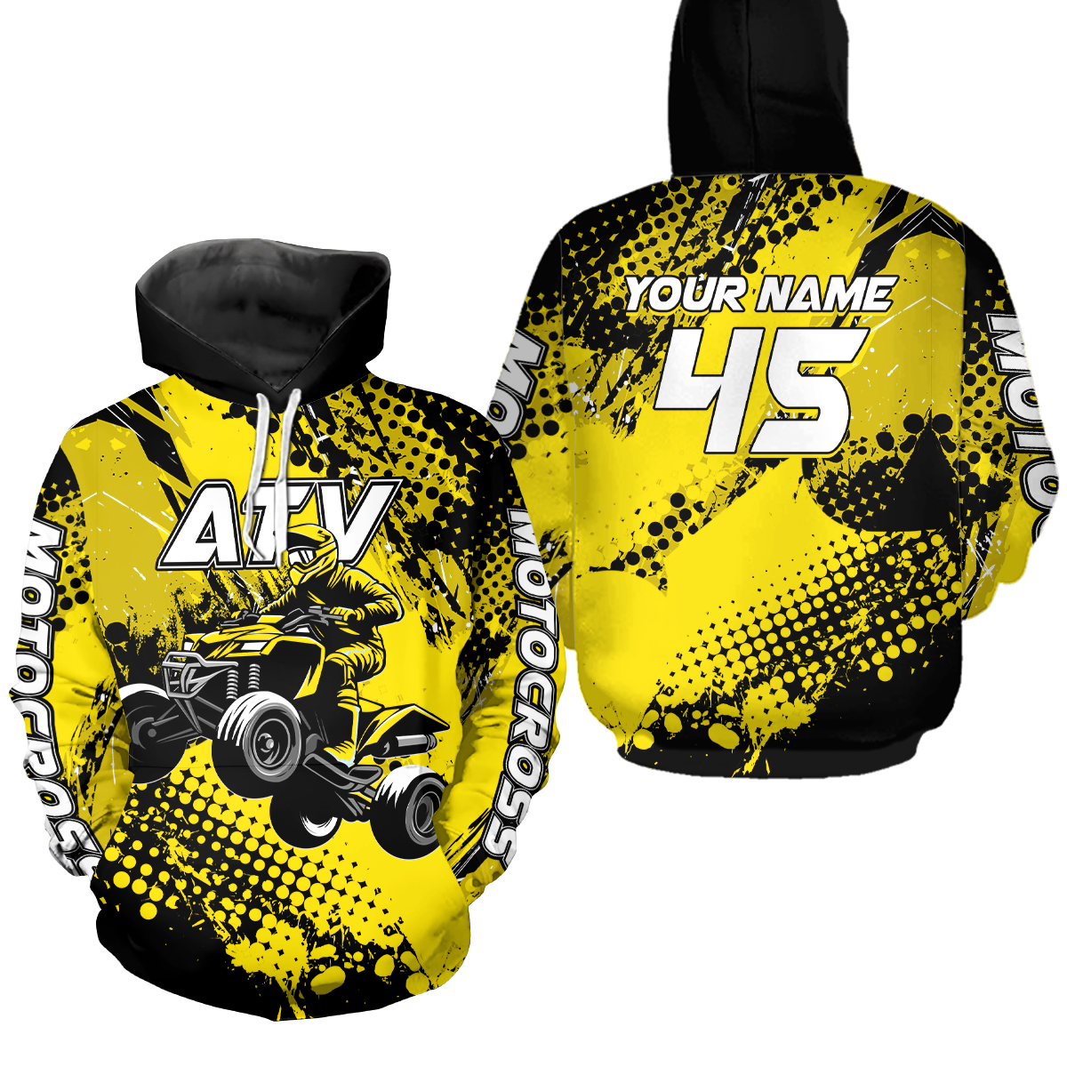 Personalized Quad Bike Hoodie Kid Men Women ATV Motocross Hooded Jersey Off-Road HOT08