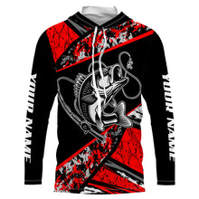 Load image into Gallery viewer, Personalized Bass Fishing Jerseys, Custom Long Sleeve Bass Fishing Tournament Fishing Shirts TTN95