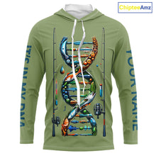 Load image into Gallery viewer, Fishing - It's in my DNA - UV protection fishing shirt for fisherman A72