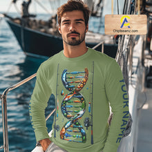 Load image into Gallery viewer, Fishing - It's in my DNA - UV protection fishing shirt for fisherman A72