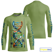 Load image into Gallery viewer, Fishing - It's in my DNA - UV protection fishing shirt for fisherman A72