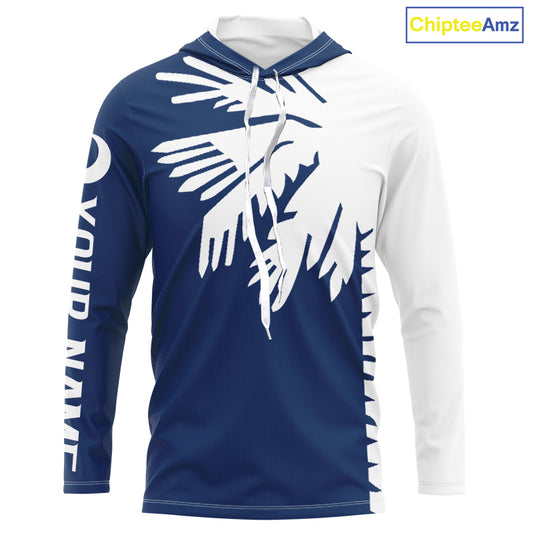 South Carolina Flag Custom Long Sleeve Uv Protection Performance Fishing Shirts IPHW7902