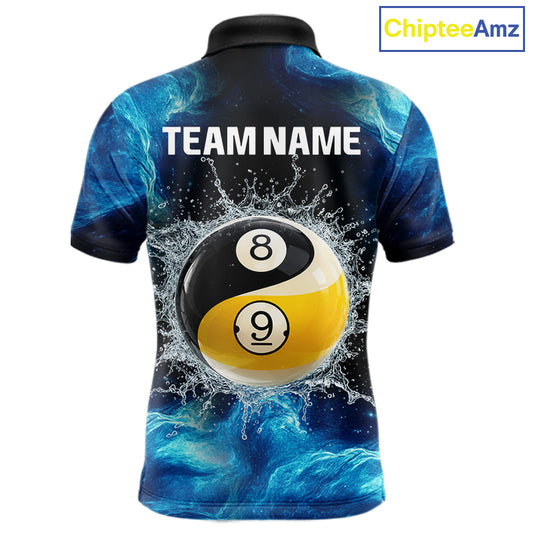 T-shirt with 8-ball design and 'TEAM NAME' text, brand 'ChipteeAmz' visible