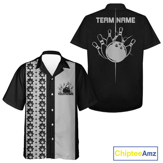 Custom Classic Retro Bowling Team Shirt, Vintage Style Bowlers Outfits IPHW10073