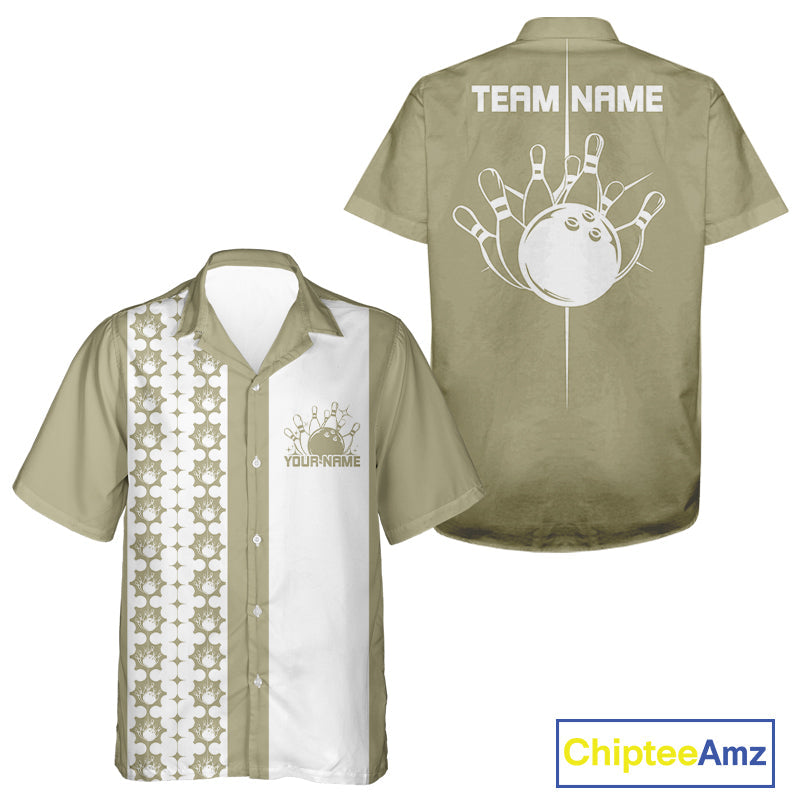 Custom Classic Retro Bowling Team Shirt, Vintage Style Bowlers Outfits IPHW10073
