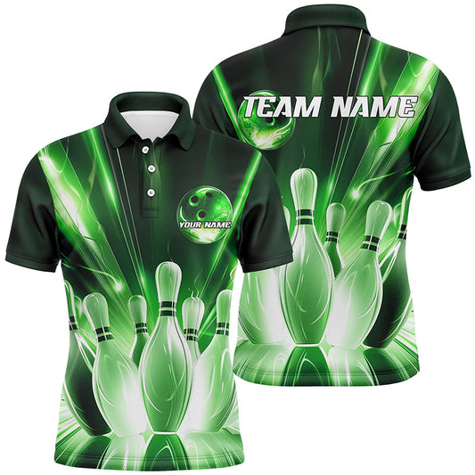 Custom Multi-Color Bowling Ball And Pins Bowling Team Shirts For Men And Women, Bowlers Jerseys Bowling Tournaments IPHW6588