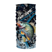 Load image into Gallery viewer, Custom Crappie Fishing Camo Long Sleeve Fishing Shirts, Personalized Crappie Fishing Team Jerseys NQS9678