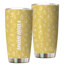 Load image into Gallery viewer, Multicolor Funny golf pattern Custom name Golf Stainless Steel Tumbler Cup - personalized golf gifts NQS9879