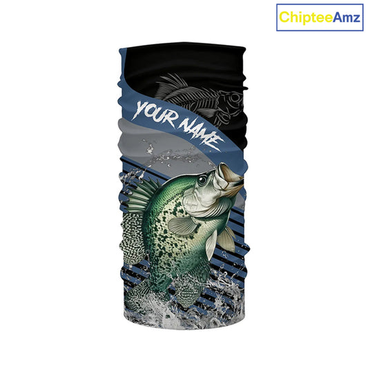 Crappie fishing Custom UV protection fishing long sleeve shirt, Crappie Fishing jerseys | Blue NQS8365