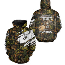 Load image into Gallery viewer, "Yes I Do Have A Retirement Plan I Plan On Hunting" Deer Hunting camouflage Custom Hunting Shirts NQS2564