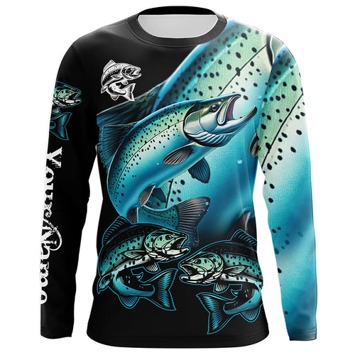 Chinook salmon (King salmon) Fishing Custom long sleeve fishing shirts NQS3866