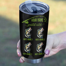 Load image into Gallery viewer, 1PC Personalized Grandpa's Greatest Catch Custom Funny Fishing tumbler cup, Father's Day Fishing gifts NQS9915