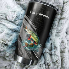 Load image into Gallery viewer, 1PC Northern Pike fishing tumbler Custom Stainless Steel Tumbler Cup, Fishing gift for Fishing lovers NQS9924
