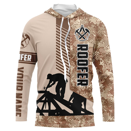 Personalized Roofing Roof repair UV Protection Long sleeve, T-shirt for Roofing Contractors, Roofers FSD4059