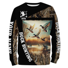 Load image into Gallery viewer, Best Duck Hunting Waterfowl Camo Custom name Shirts for Men, Kid - Duck hunting Clothes FSD666