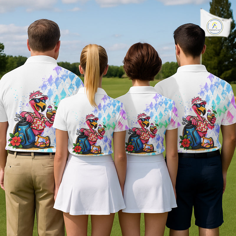 Personalized Mens Argyle Golf Polo Shirts, Custom Name Funny Golf Team Shirts, Golf Lover Gift NBT480