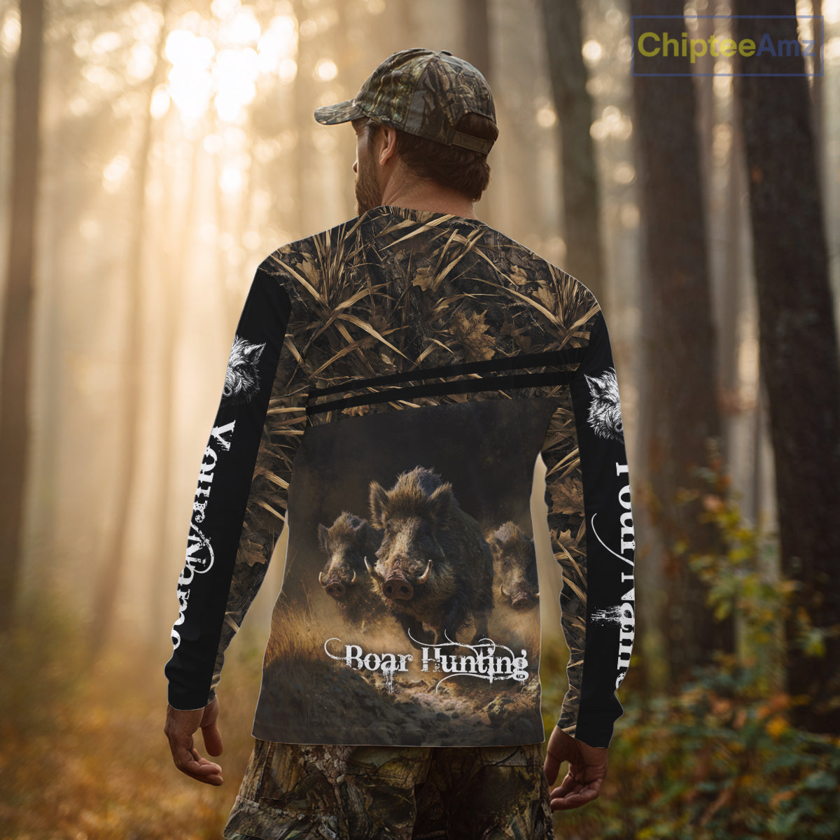 Wild Boar Hunting 3D Full Printing Personalized Camo Shirts for Boar Hunters, Boar Hunting Gifts NBT172