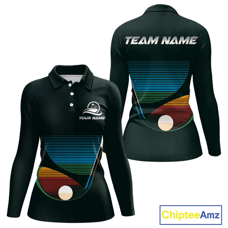 Custom Golf Team Polo Shirt For Women With Colorful Club Design, Matching Golf Shirt For Team NBT780