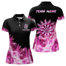 Load image into Gallery viewer, Icy Pink Light Womens Darts Polo & Quarter Zip Shirts Custom Dart Shirts For Team Darts Jerseys TDM2579