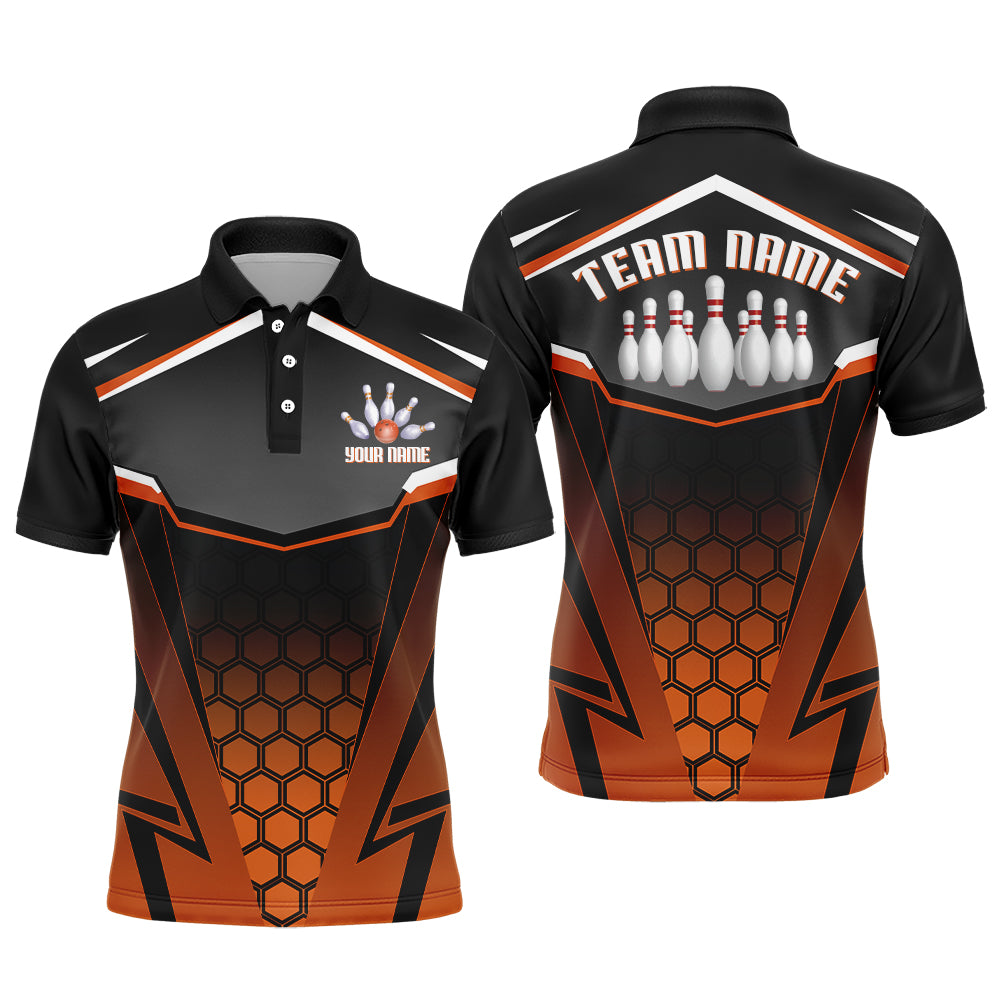 Custom Bowling Shirt for Men Bowling Jersey Bowling Team League Polo Shirt QZT71