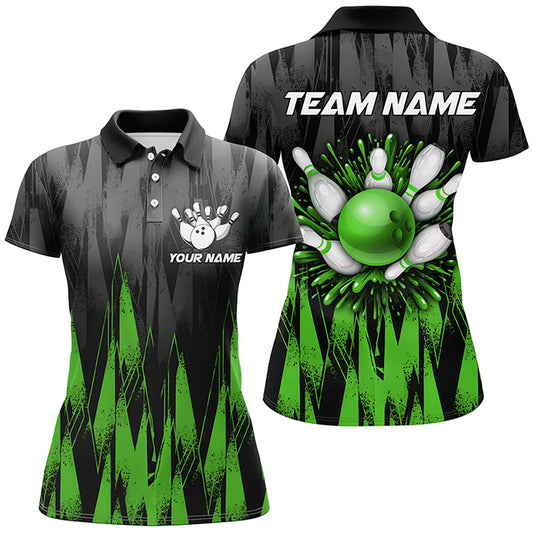 Unisex Bowling Team Jerseys Custom Green Bowling Polo Shirt For Men & Women BDT458