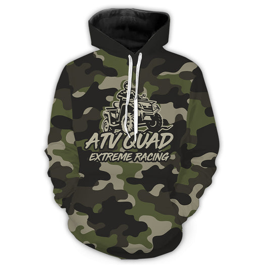 Custom ATV Motocross Hoodie for Men Women Quad Bike Shirt ATV Racing Hoodie MHATV08