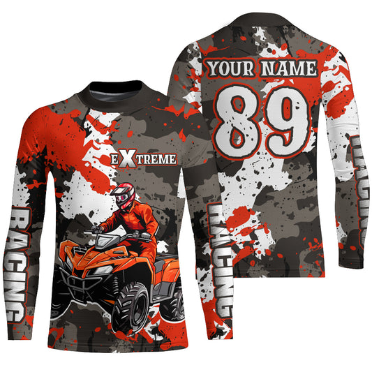 Camo ATV Racing Jersey Custom Quad Bike ATV Shirt Kid Men Women ATV Riding Shirt MX91