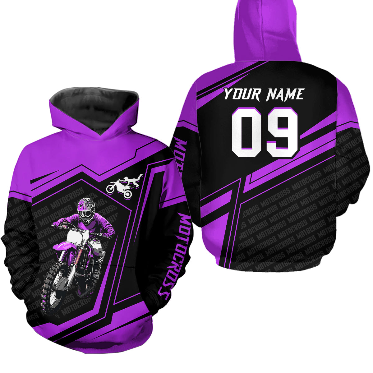 Custom Motocross Jersey Purple Dirt Bike Clothes Upf30+ Mens Women Motorcycle Jersey| CTP58