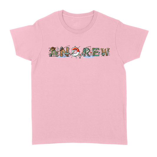 Personalized custom name fishing shirt for fisherman Women's T-shirt