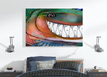 Load image into Gallery viewer, Trout fly fishing art Matte Canvas ChipteeAmz's art Rainbow trout fish wall art AT033