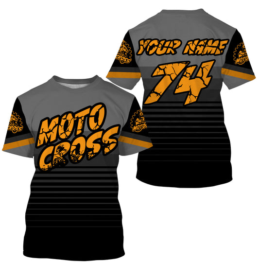 Dirt bike jersey youth&adult personalized black MX racing UV Motocross shirt off-road motorcycle PDT156