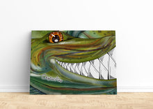 Load image into Gallery viewer, Funny Musky fishing art Matte Canvas ChipteeAmz's art Muskellunge wall art AT035