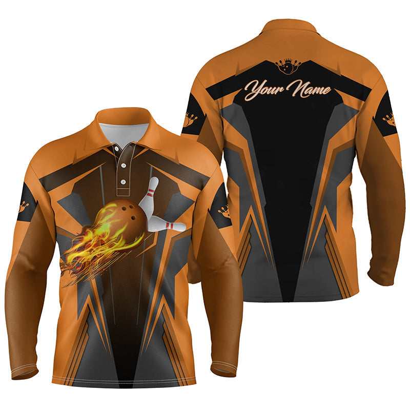 personalized bowling shirt for men – custom name design side view