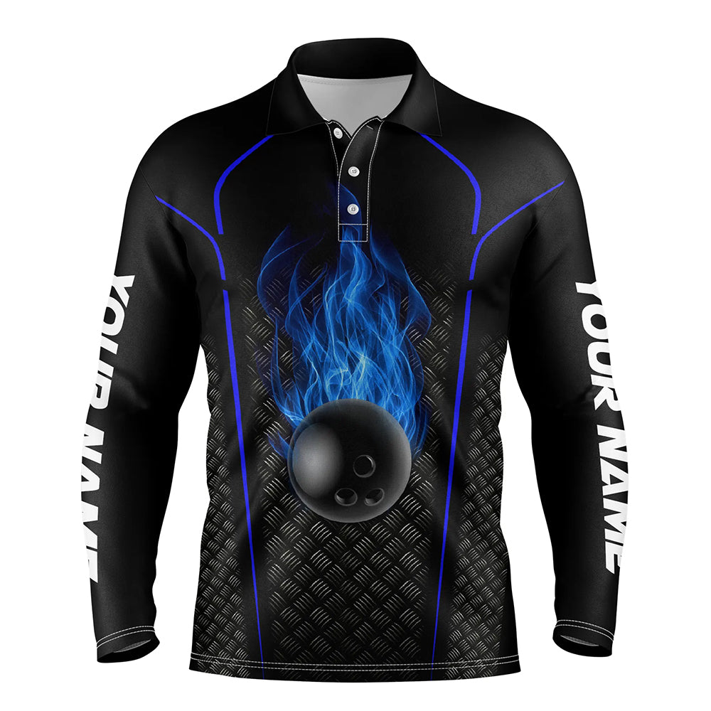 personalized bowling shirt for men – custom name design side view