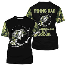 Load image into Gallery viewer, Bass Fishing Dad Like A Normal Dad But Cooler Custom Fishing Shirts Gift For Father's day NQS352