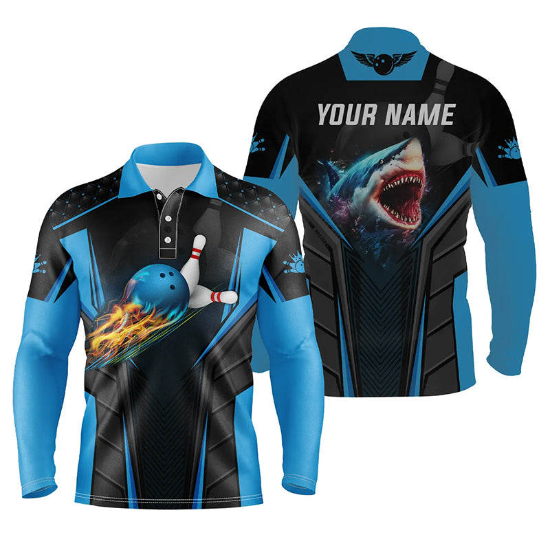 personalized bowling shirt for men – custom name design side view