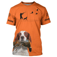 Load image into Gallery viewer, Irish Red & White Setter Dog Pheasant Hunting Custom name Orange Shirts for Upland hunters FSD3956