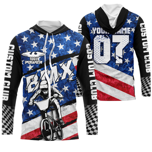 American Adult kid BMX jersey Custom UPF30+ USA Cycling bike shirt Off-road extreme sportswear| SLC22
