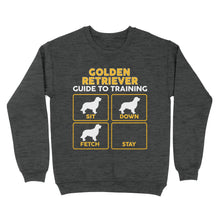 Load image into Gallery viewer, Golden Retriever Standard Sweatshirt | Funny Guide to Training dog - FSD2402D08