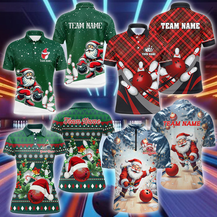 christmas bowling shirt