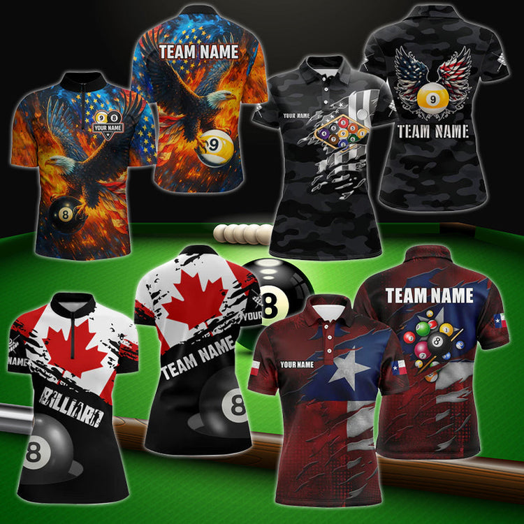 Patriotic Billiard Shirts