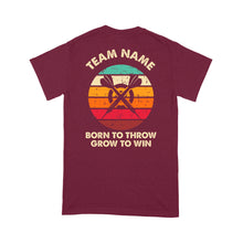 Load image into Gallery viewer, Born To Throw Grow To Win Custom Dart Team Shirts For Men-Women, Darts For Gift NYN0165