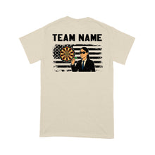 Load image into Gallery viewer, US Flag Dartboard Grunge Custom Name Shirts Dart Shirts For Women, Darts For Gift NYN0175