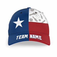 Load image into Gallery viewer, Personalized Bowling 3D Cap, Custom Bowling Hat for Men Women, Bowling Pin &amp; Ball Cap with Name CHT01-9