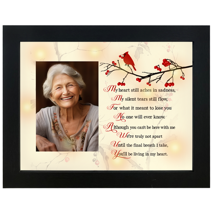 Memorial Shadow Box, Cardinal Picture Frame Sympathy Gifts for Loss of Loved One Memory Frame 3.5x5 TND3