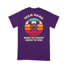 Load image into Gallery viewer, Born To Throw Grow To Win Custom Dart Team Shirts For Men-Women, Darts For Gift NYN0165