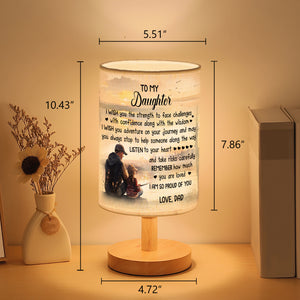 Father Daughter Fishing Table Lamp gifts for Daughter from Dad, Dad Daughter Fishing Lamp Daughter gifts CTNL2