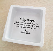 Load image into Gallery viewer, Father Daughter Keepsake Box gifts for Daughter from Dad Daughter Birthday Christmas Thanksgiving TNK4